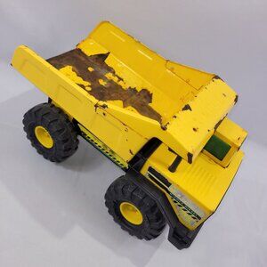 Mighty Tonka 17" Vintage Yellow Metal Dump Truck Construction Vehicle